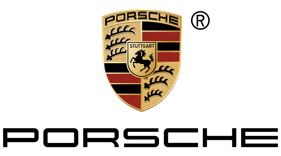 porsche-vector-logo Logo von Porsche mit Wappen und Schriftzug