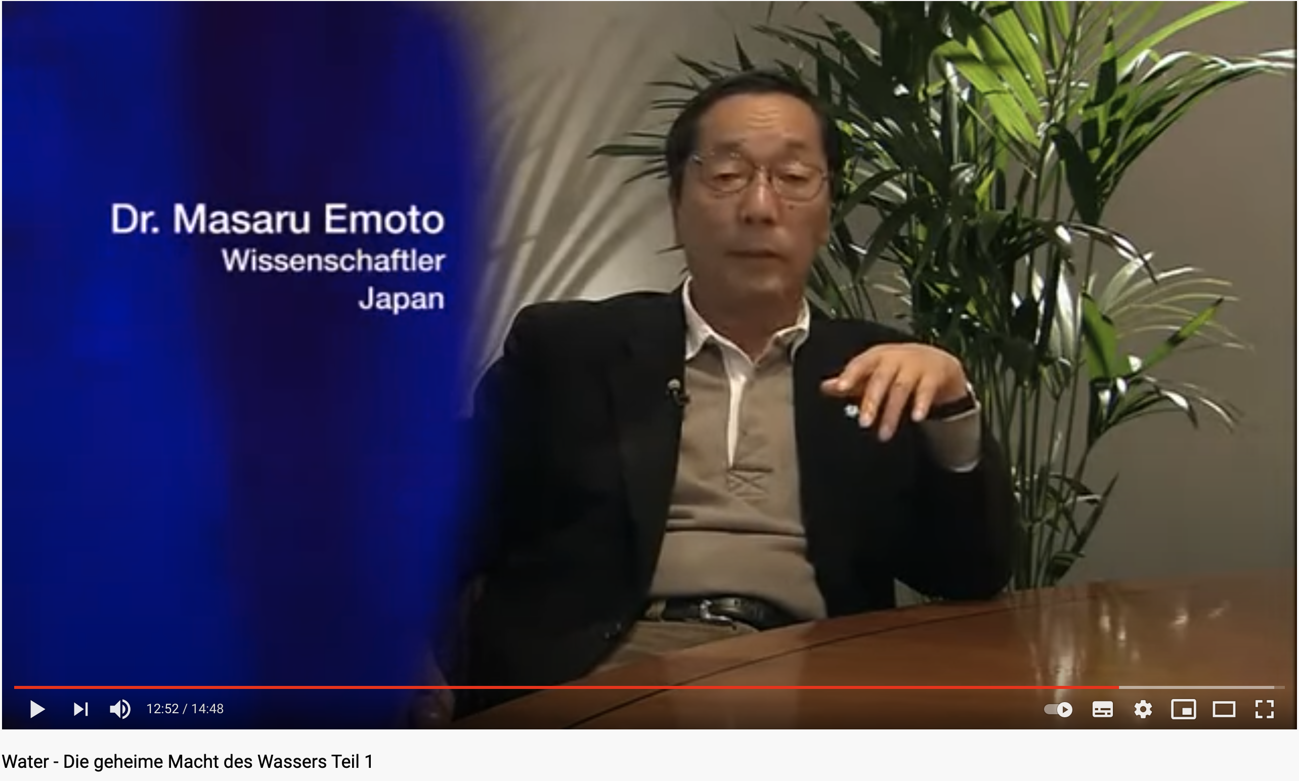 Foto von Dr. Masaru Emoto, JPN